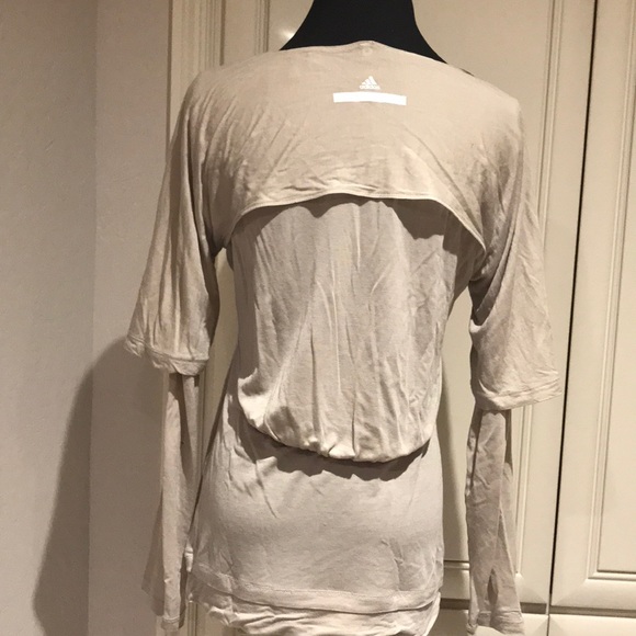 Stella McCartney 2 piece top By Adidas Medium, khaki - Picture 2 of 8